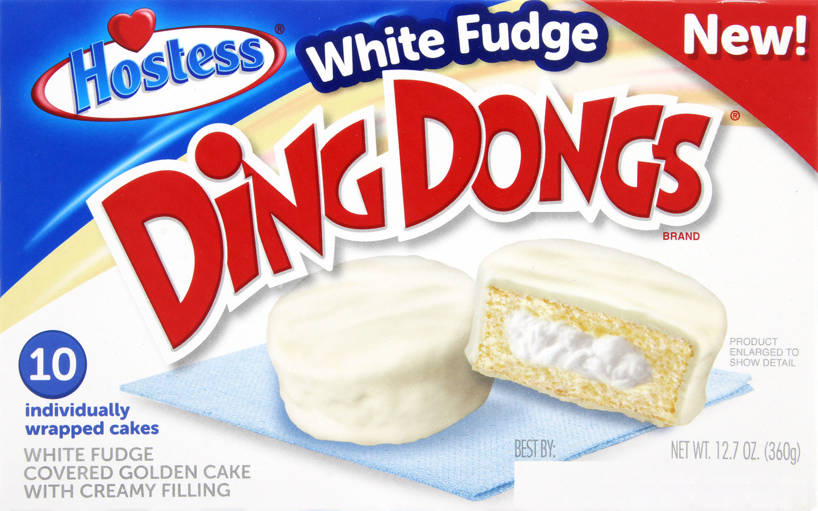 Hostess White Fudge Ding Dongs (10 Pack)