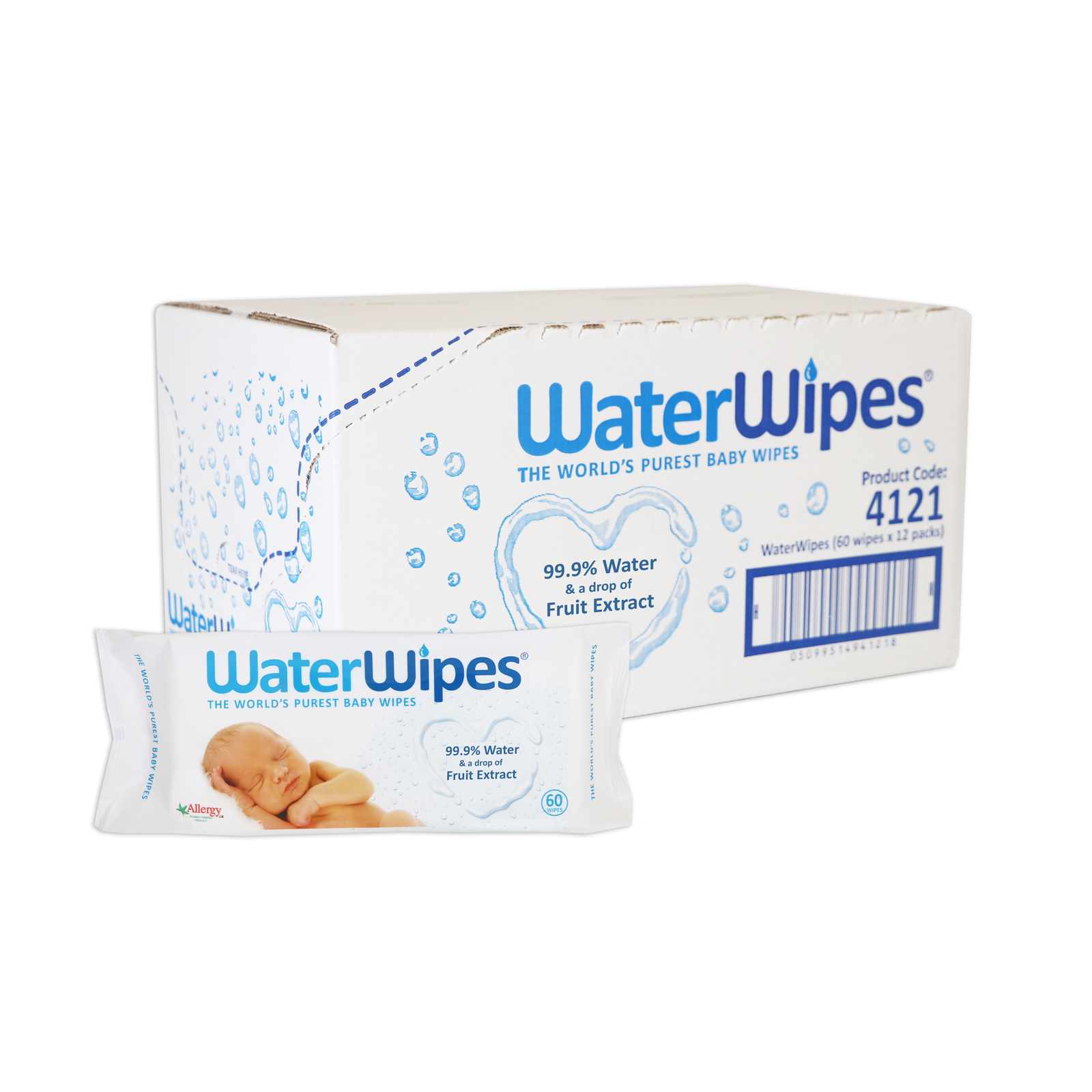 WaterWipes 12pk Box (720 Wipes) image