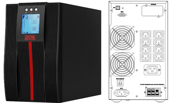 Powercom: Macan Comfort 2000VA/2000W On Line UPS Mini Tower | at Mighty ...