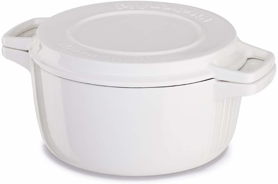 KitchenAid: Cast Iron Casserole Dish - Almond Cream (3.8L)