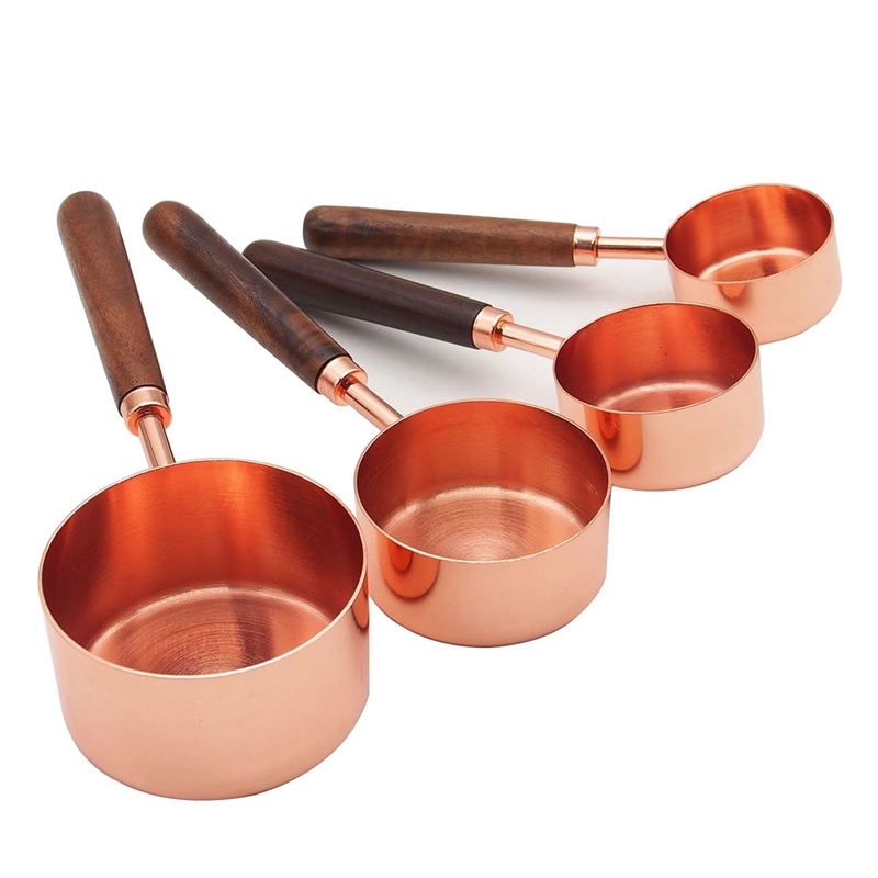 Ape Basics: Copper Plated Rose Gold Measuring Cups image