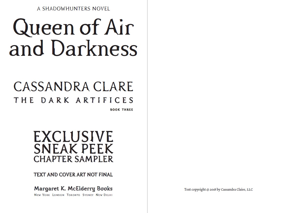 Queen of Air and Darkness by Cassandra Clare image