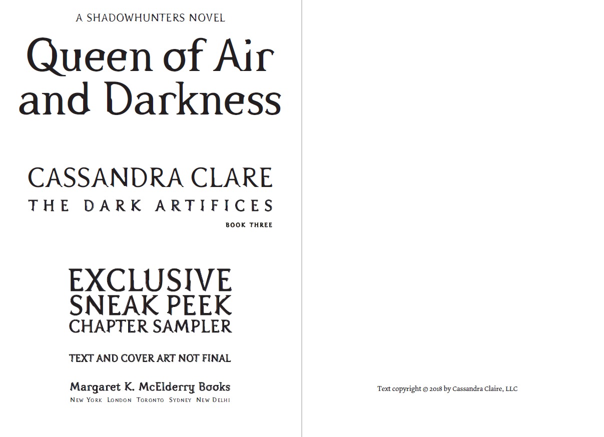 Queen of Air and Darkness by Cassandra Clare