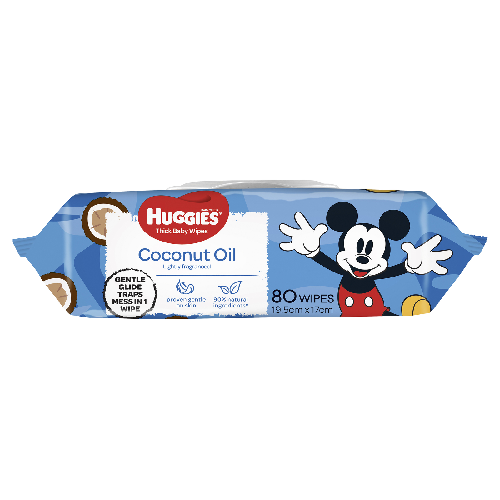 Buy Huggies Baby Wipes Coconut Oil (80 Wipes) at Mighty Ape NZ