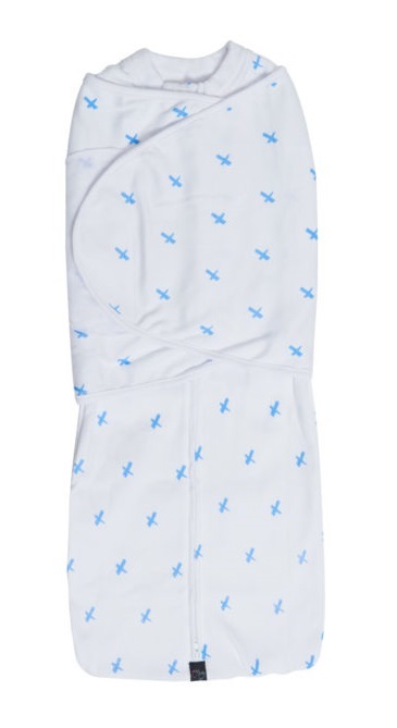 Mum 2 Mum: DreamSwaddle (Large) - Blue Criss-Cross image