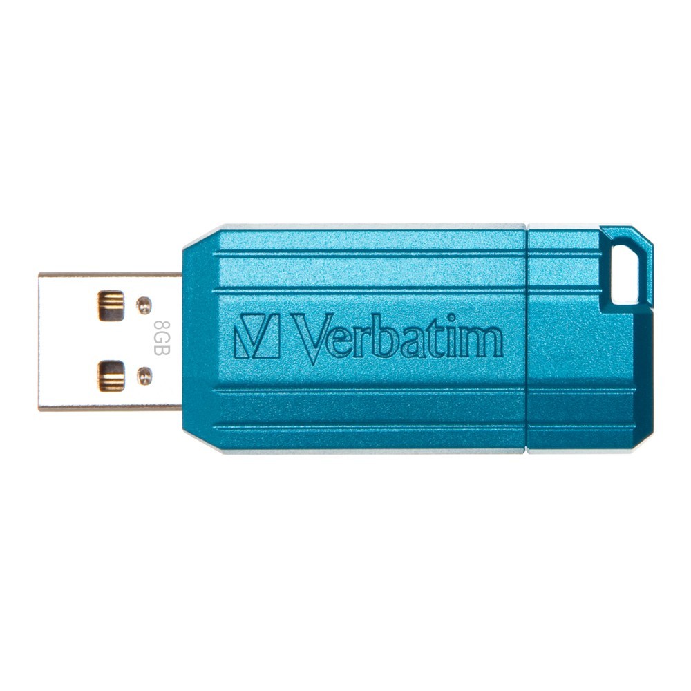 Verbatim Store'n'Go Pinstripe USB Drive - 8GB (Caribbean Blue) image