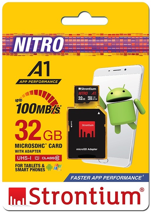 Strontium Nitro A1 Micro SD Card with Adaptor - 32GB image