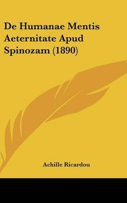 de Humanae Mentis Aeternitate Apud Spinozam (1890) by Achille Ricardou image