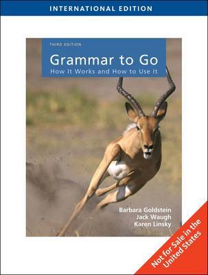 Grammar to Go by Barbara Goldstein image