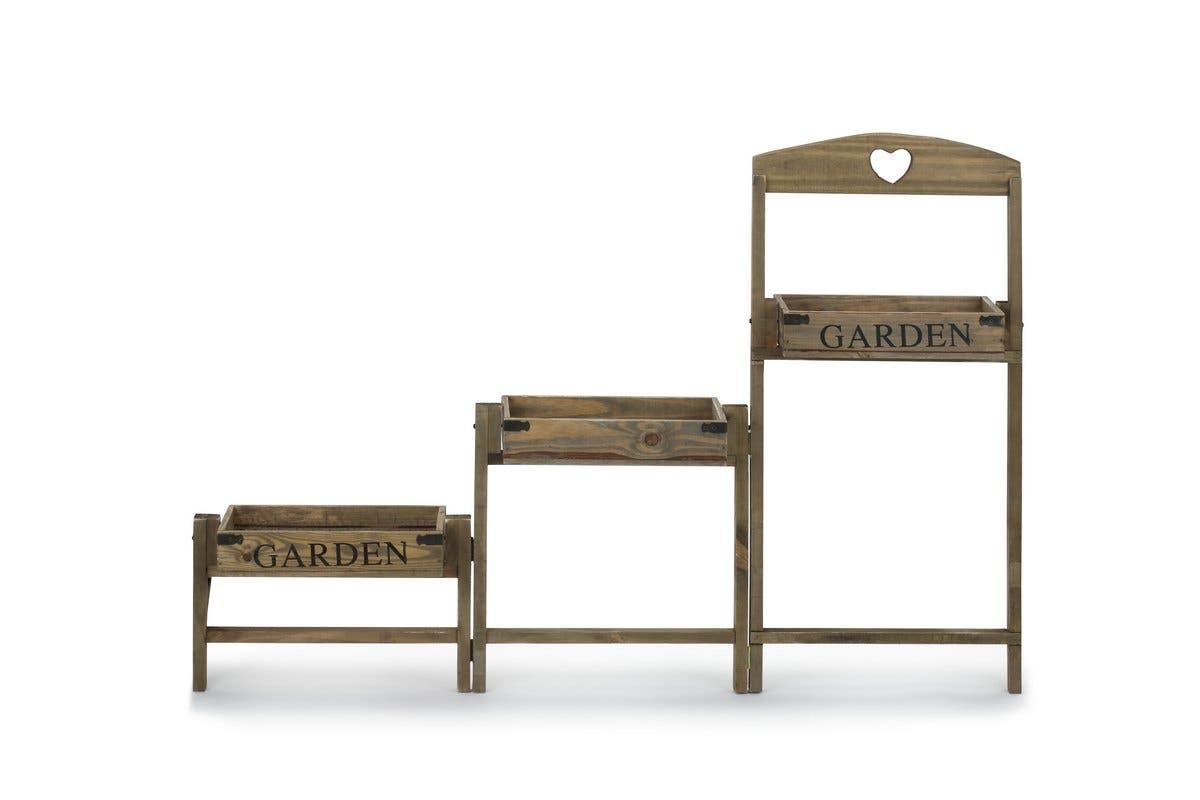 Buy Pine Wood 3Tier Garden Shelf at Mighty Ape NZ