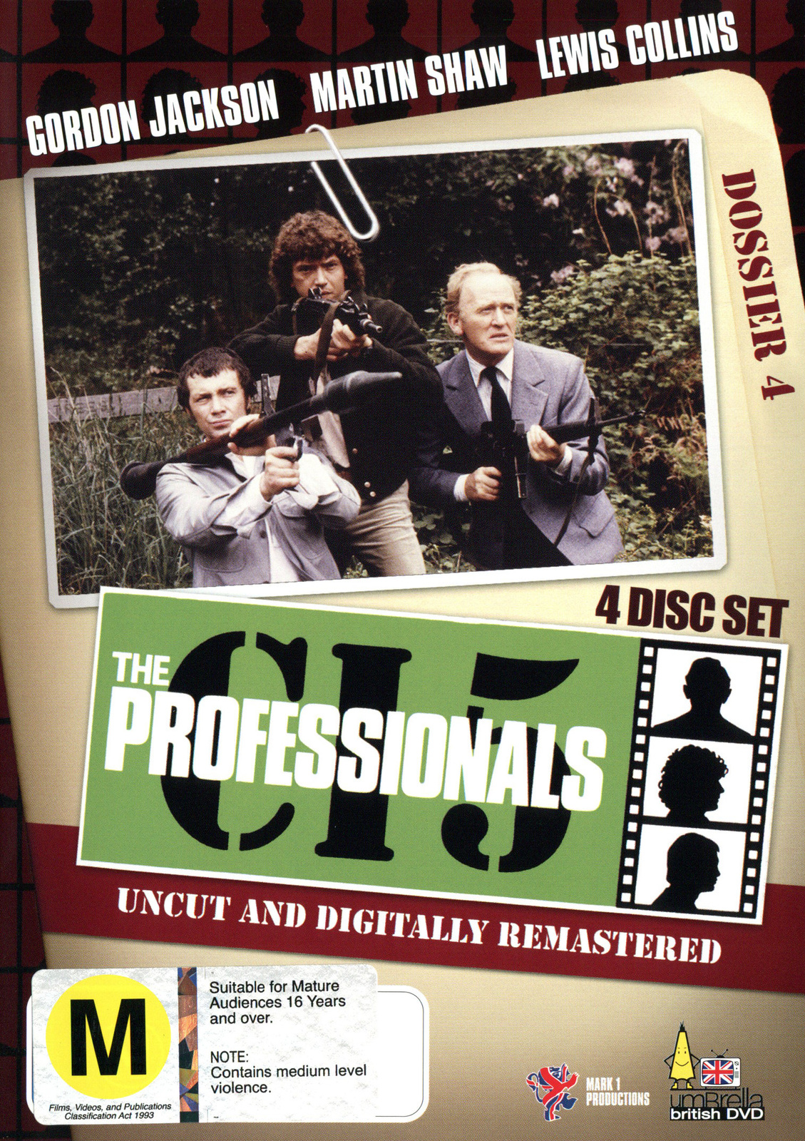 The Professionals - Dossier 4 (4 Disc Box Set) on DVD image