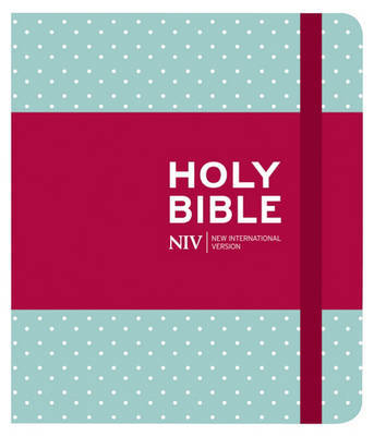 NIV Journalling Mint Polka Dot Cloth Bible image