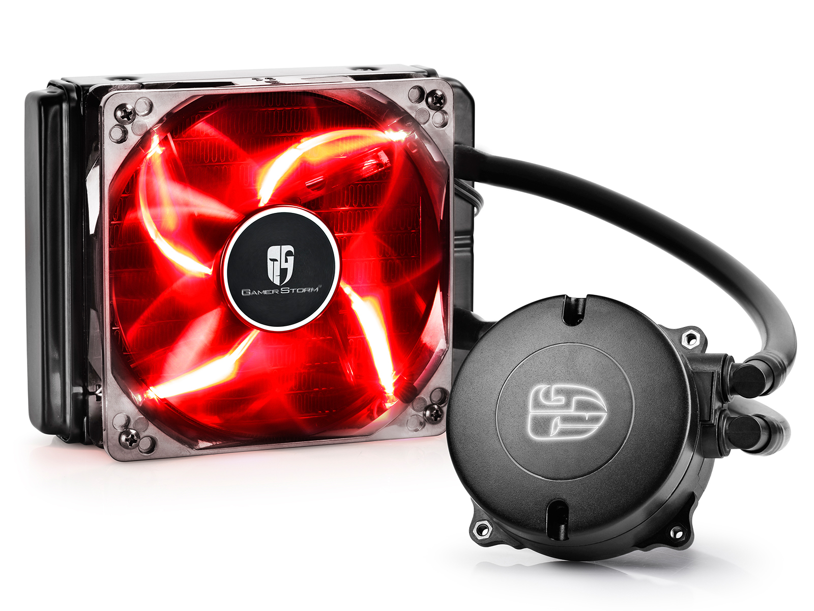 120mm Deepcool Maelstrom 120T Red AIO CPU Cooler | at Mighty Ape NZ