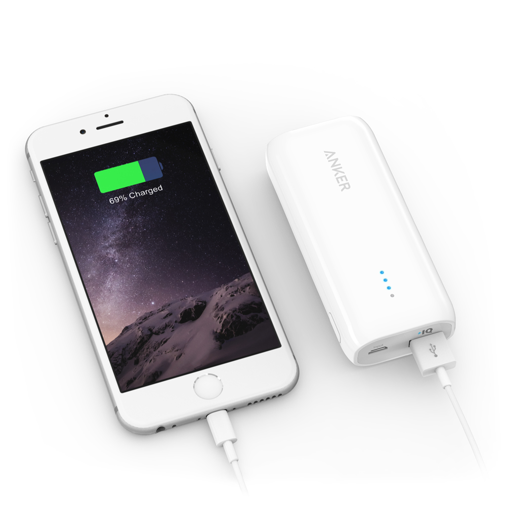 ANKER: Astro E1 5200mAh with 1x PowerIQ 2A port - White image