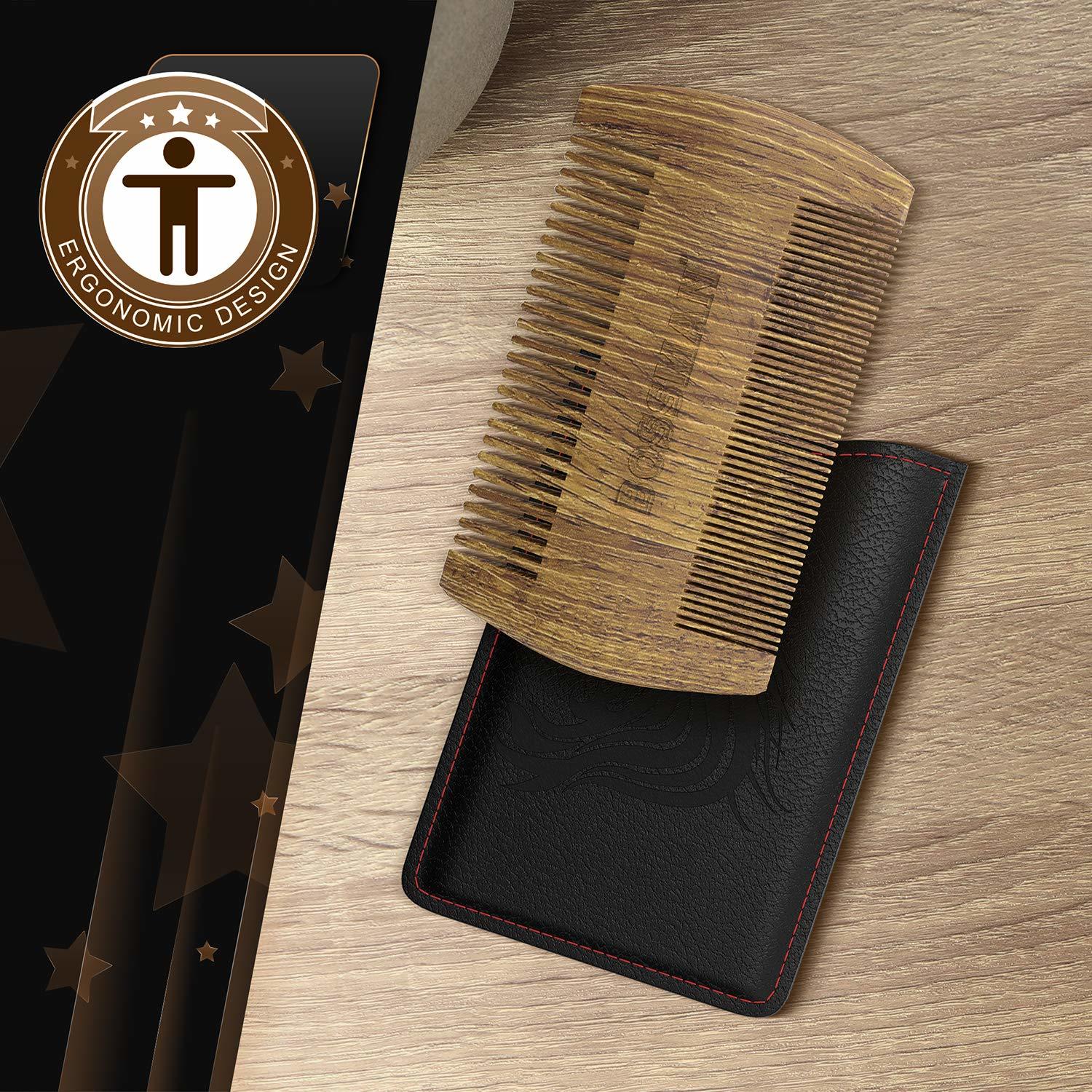 Bossman: Pocket Sandalwood Beard/Moustache Comb image