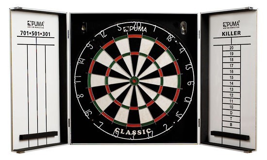 buy puma darts aluminium dartboard cabinet set at mighty ape nz