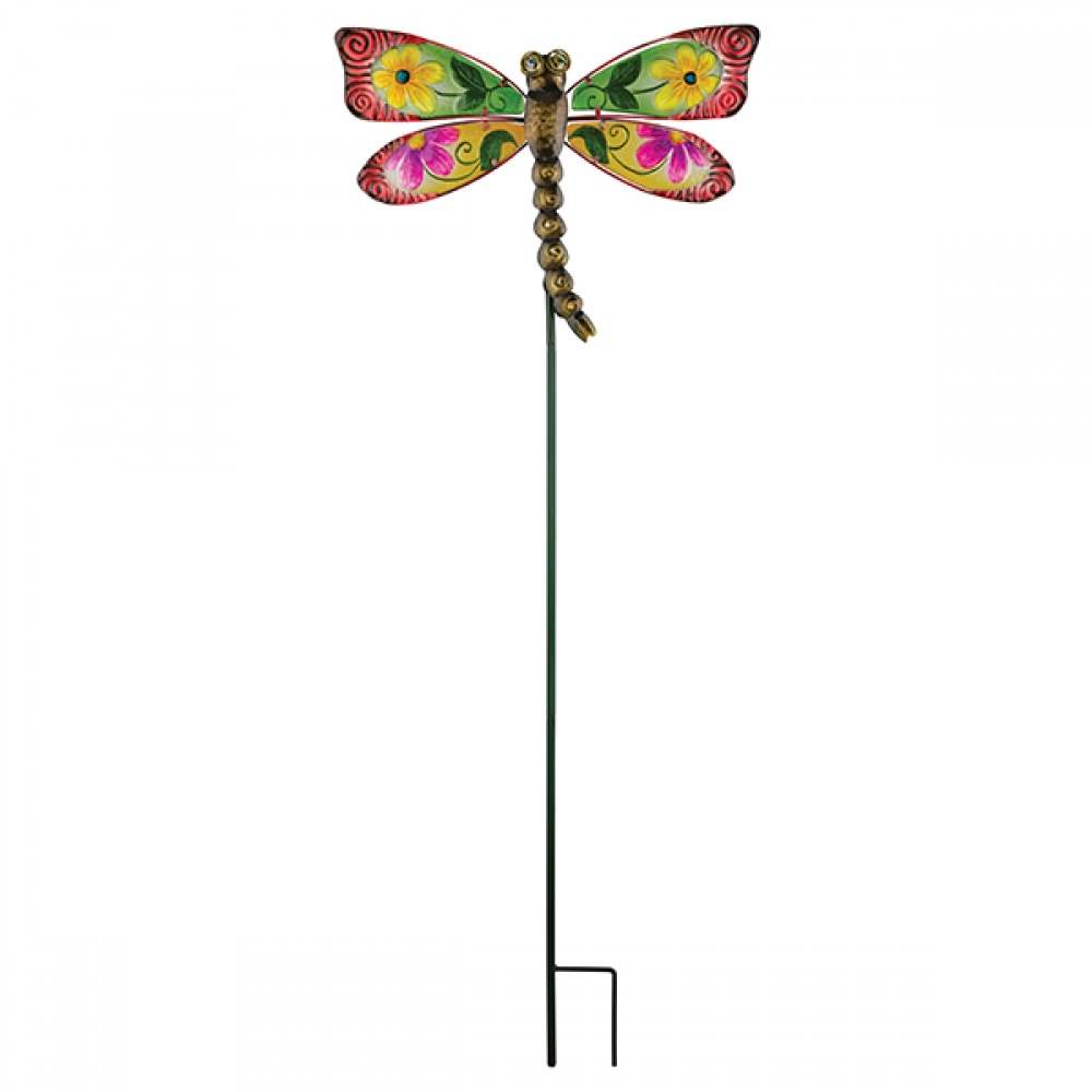 Regal: Floral Dragonfly Stake - Red image