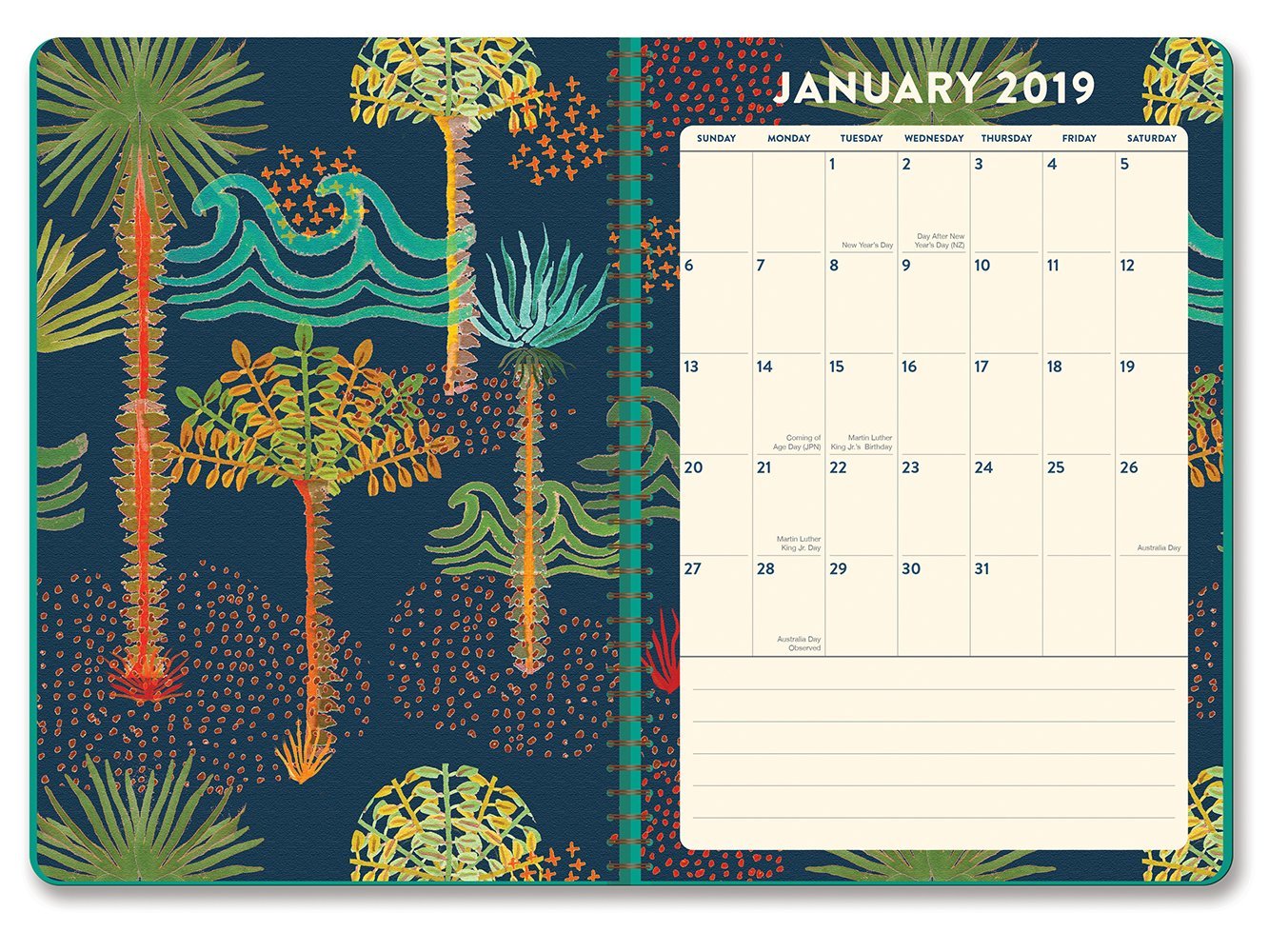 Justina Blakeney: On Time Botanicals 2019 A5 Diary image