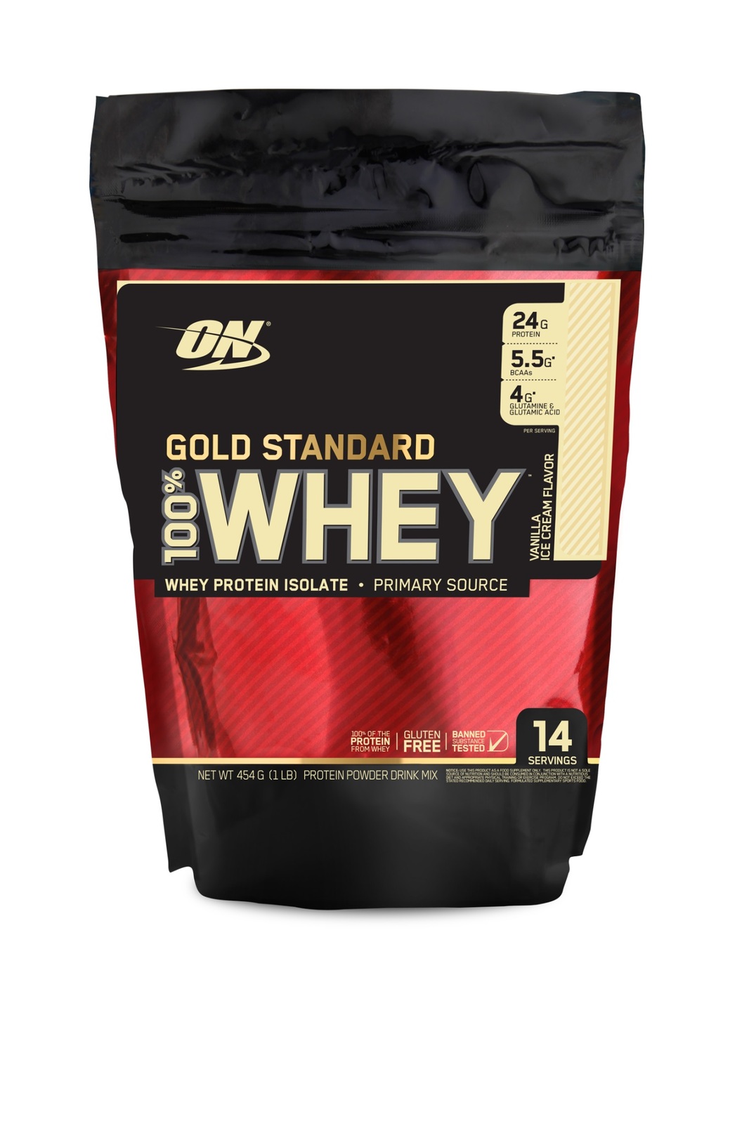 Optimum Nutrition Gold Standard 100% Whey - Vanilla Ice Cream (454g) image