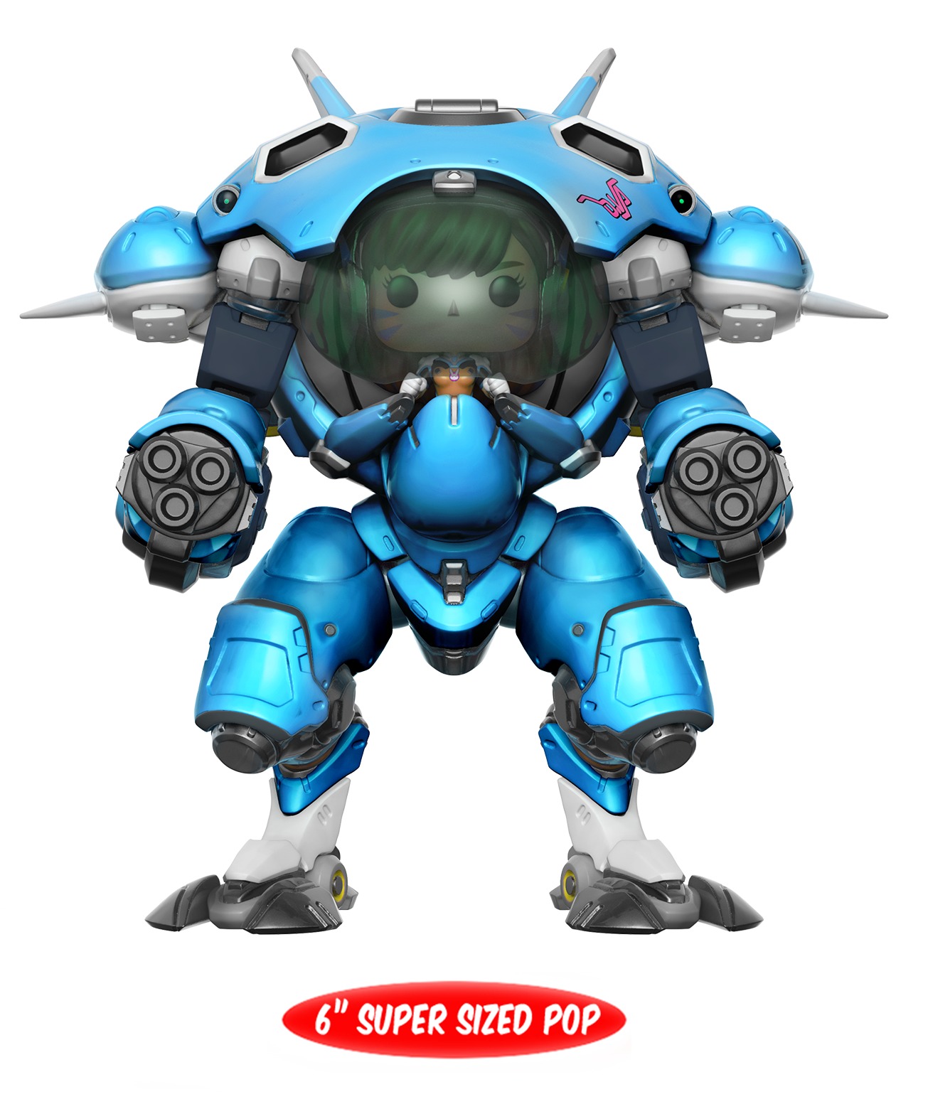 Overwatch – D.VA & Meka (Blueberry) 6" Pop! Vinyl Figure image