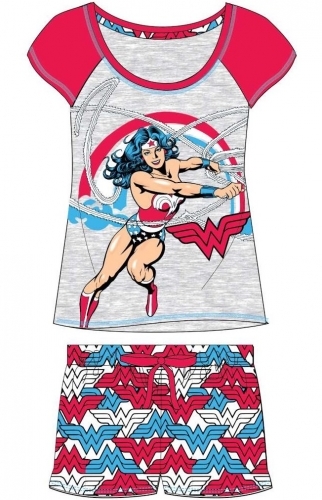 Ladies Wonder Woman Shortie Set image