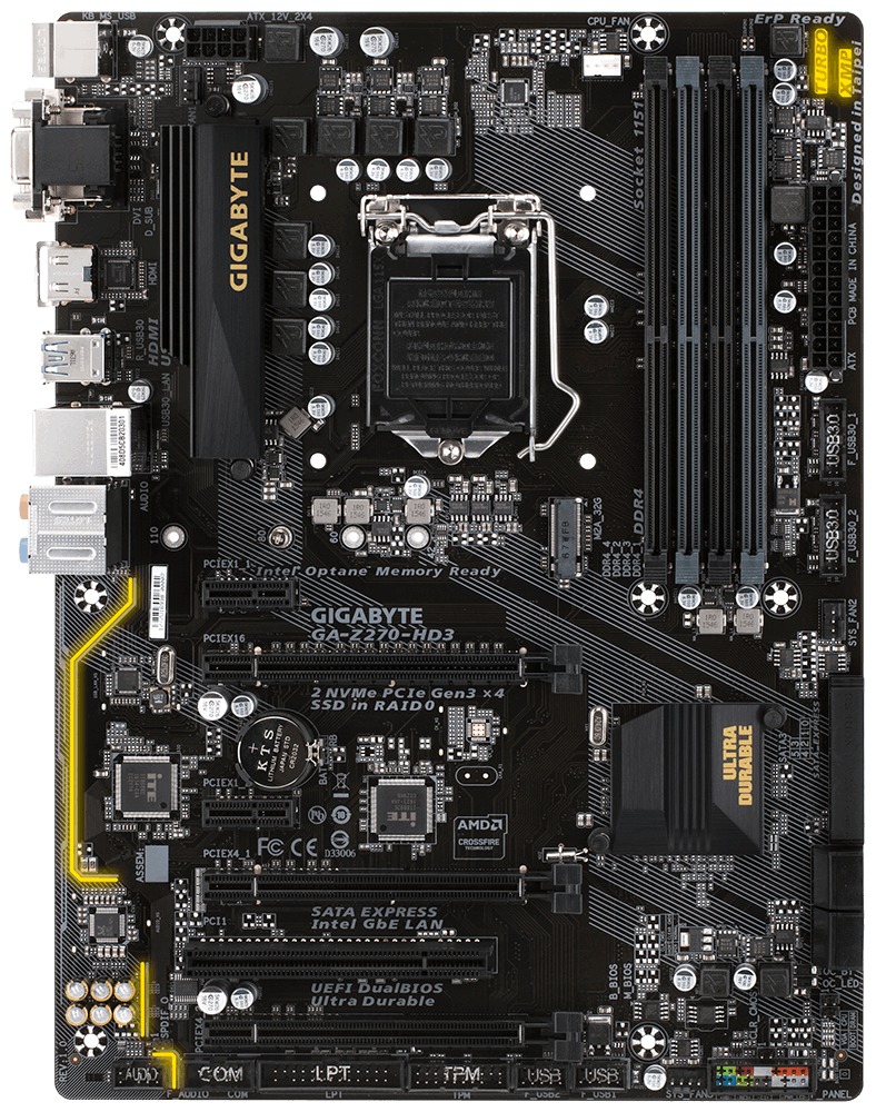 Gigabyte GA-Z270-HD3 Motherboard | at Mighty Ape NZ