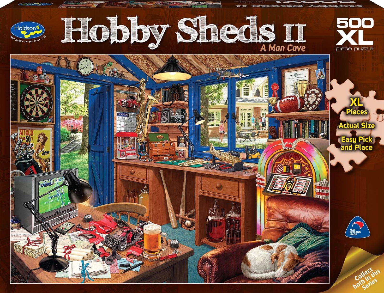 Holdson: 500 Piece Puzzle XL The Hobby Shed 2 A Man Cave image