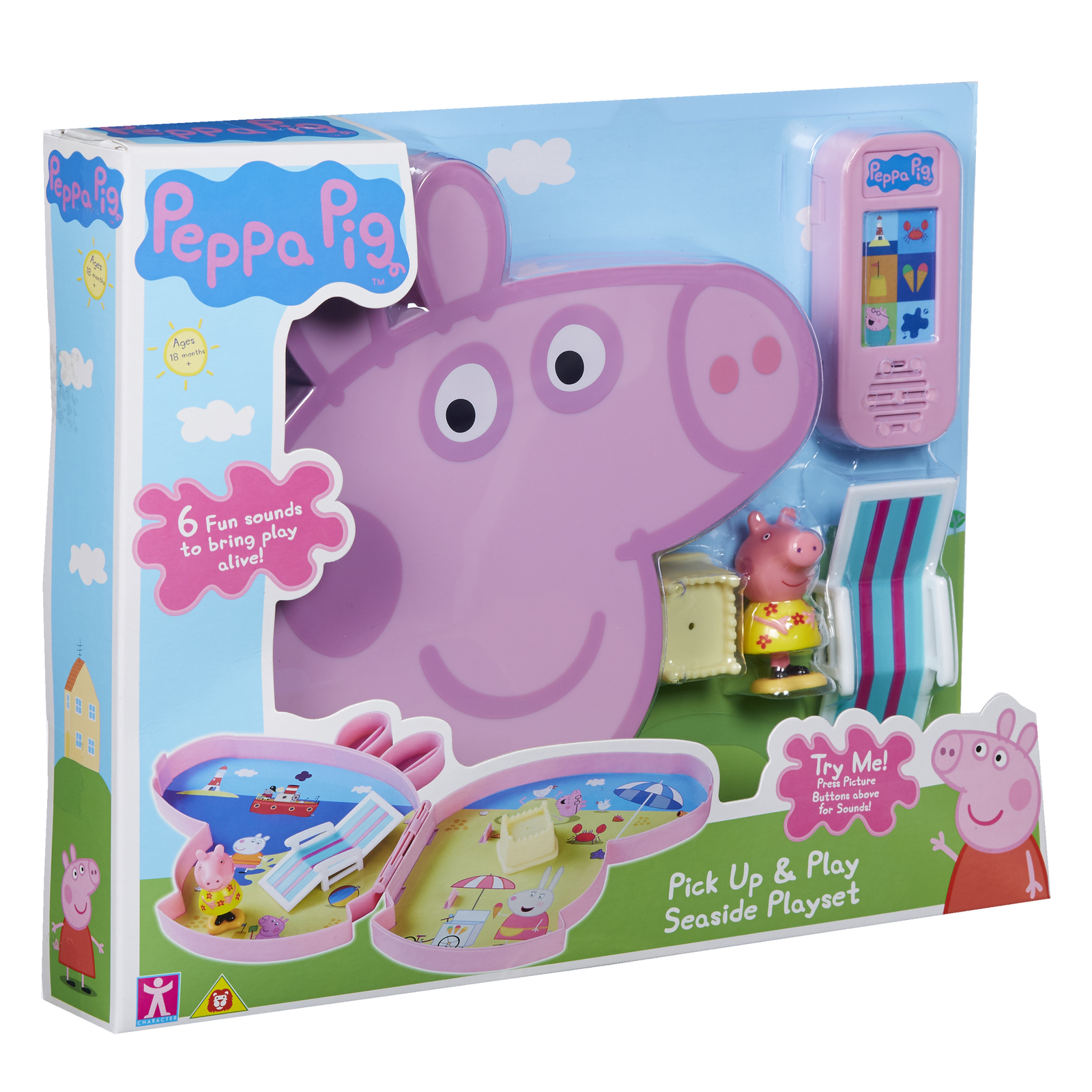 Peppa Pig: Pick Up & Play Case - Seaside