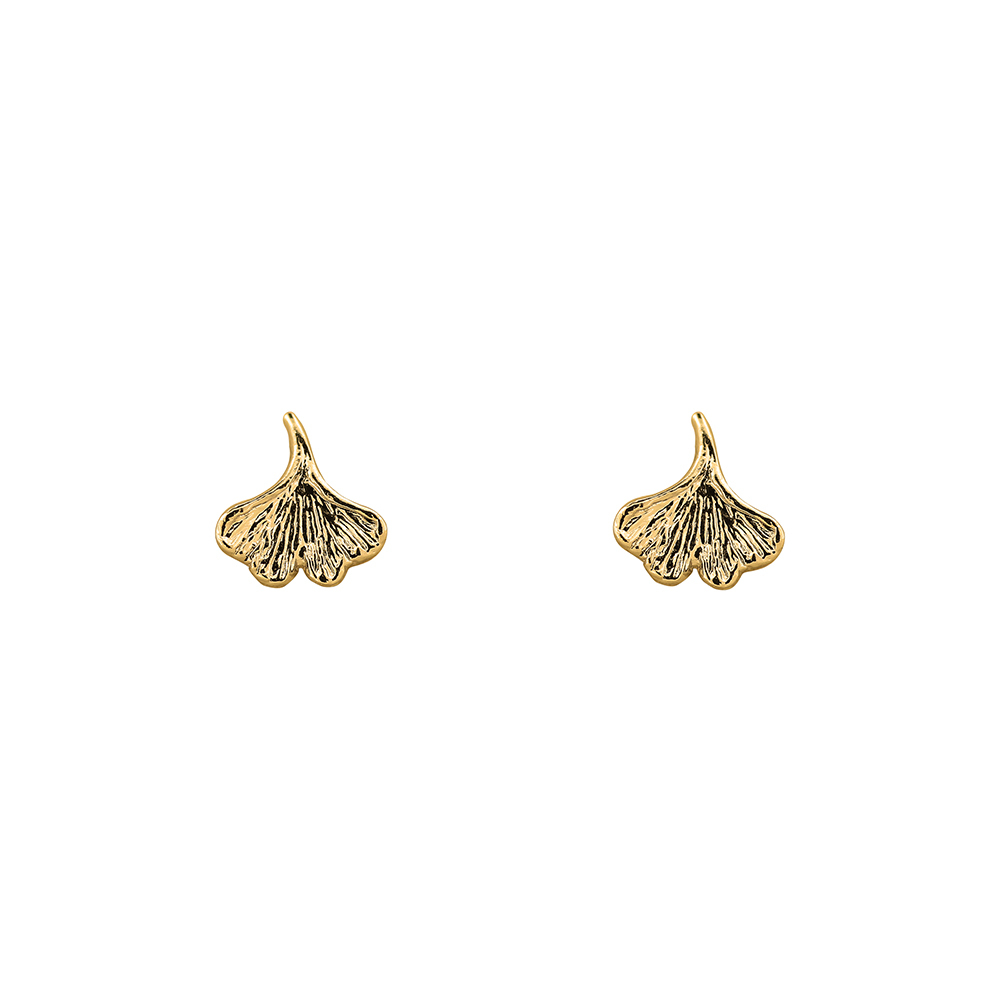Short Story: Earring Ginko Leaf Gold image
