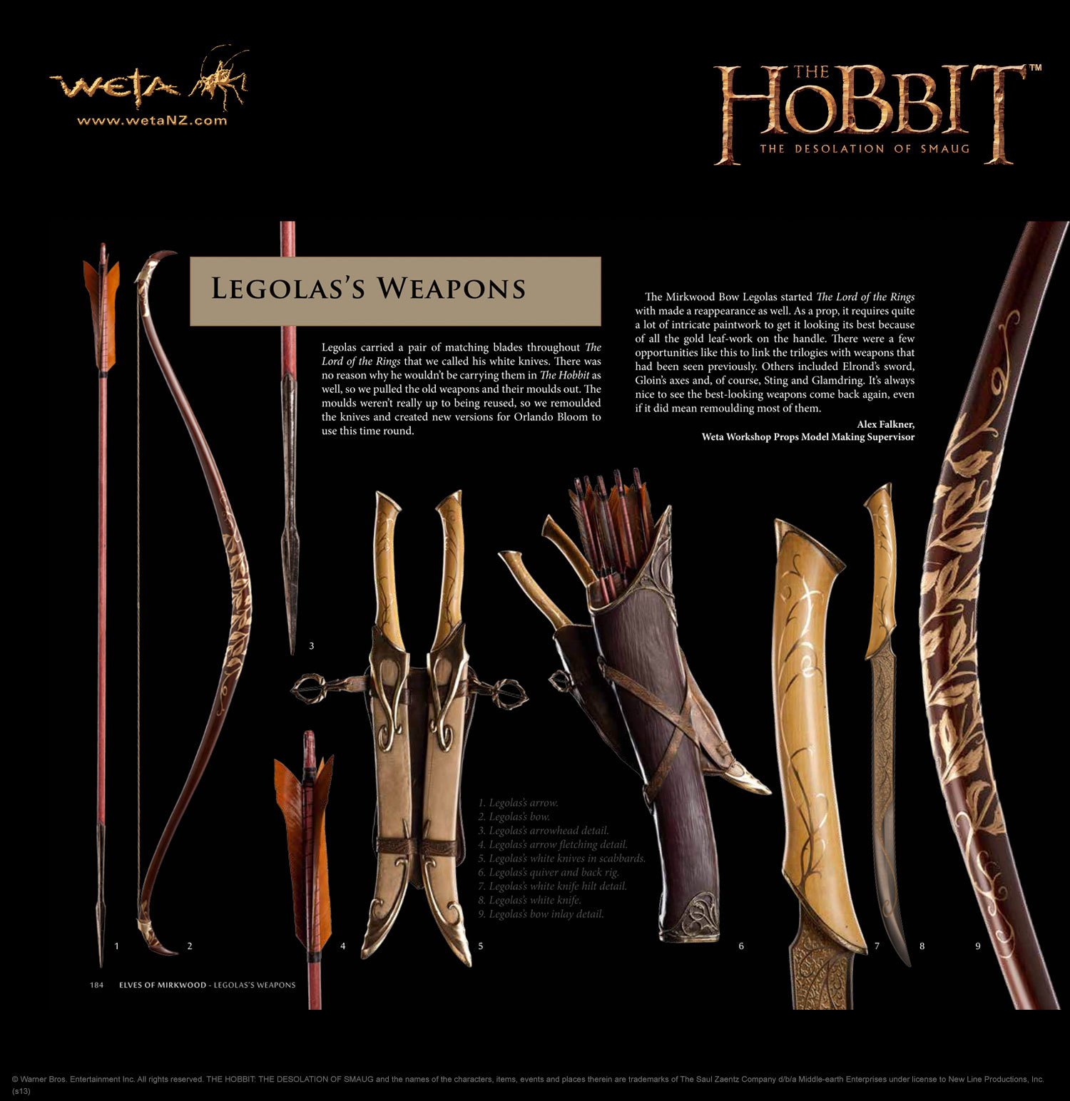 The Hobbit Desolation of Smaug Chronicles: Cloaks & Daggers on Hardback by Weta