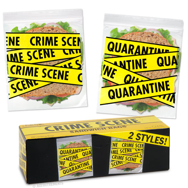 Crime Scene Sandwich Bags