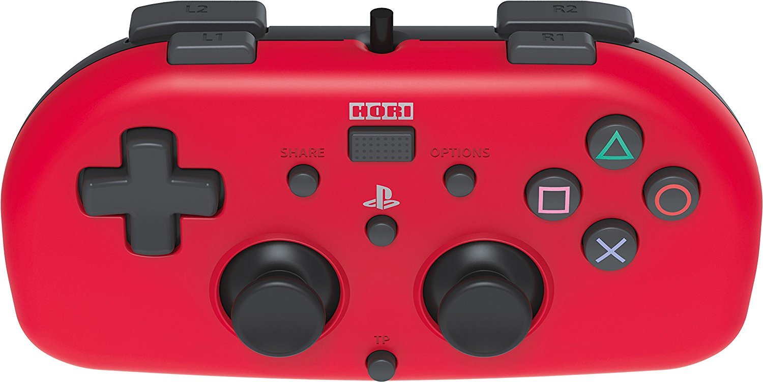 Hori PS4 Wired Mini Gamepad (Red) PS4 Buy Now at Mighty Ape NZ