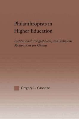 Philanthropists in Higher Education by Gregory Cascione image