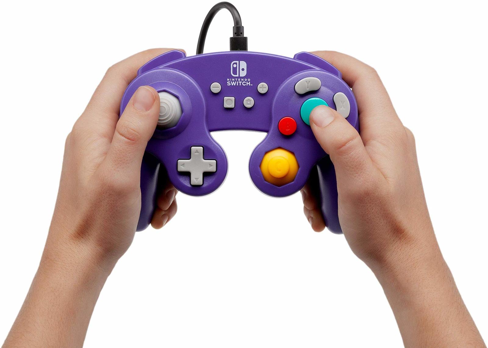 Nintendo Switch Wired GameCube Controller - Purple for Switch image