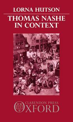 Thomas Nashe in Context by Lorna Hutson image