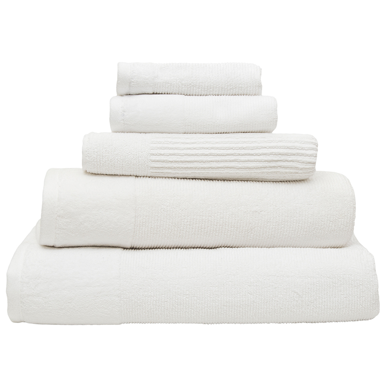 Bambury Costa Cotton Bath Towel (Snow) image