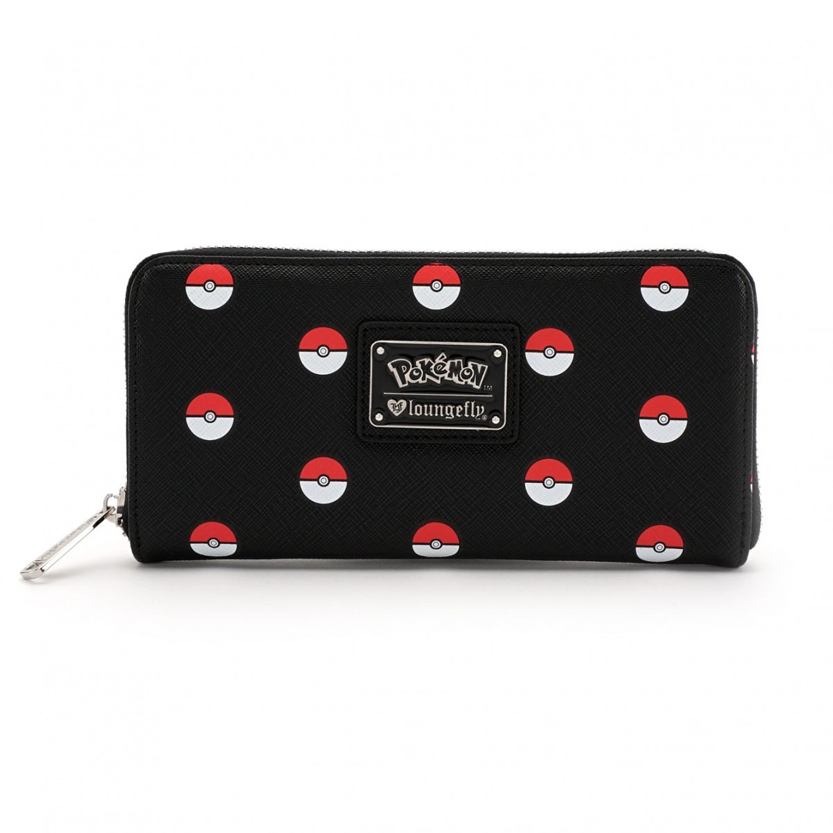 Loungefly Pokemon Pokeball Print Zip Around Wallet