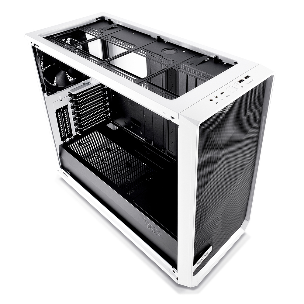 Fractal Design: Meshify S2 - White - Clear Tempered Glass