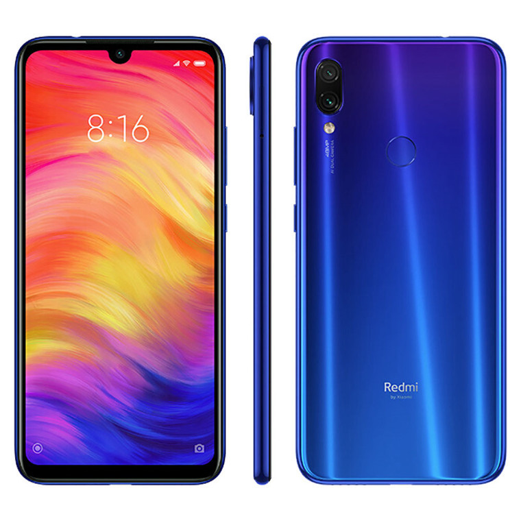 Xiaomi Redmi Note 7: Dual SIM Smartphone 64GB Neptune Blue - Special Global Edition with Band 28 700MHz for full NZ mobile network compatibility image