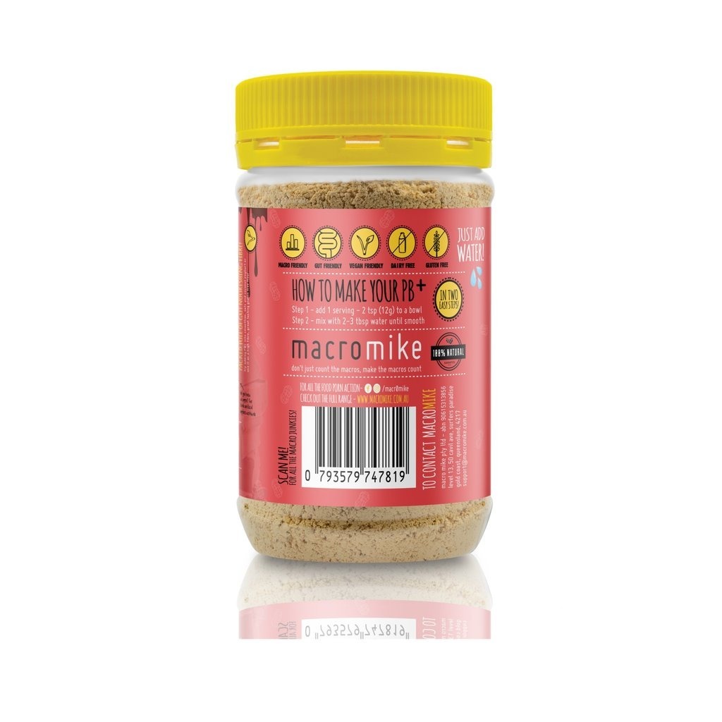 Macro Mike PB+ Powdered Peanut Butter - Dark Chocolate (180g) image