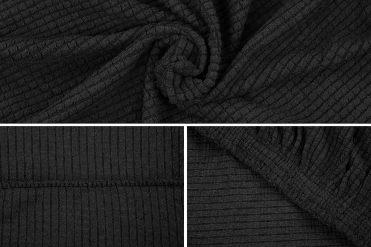 Buy Ovela 3 Seater Sofa Cover Waffle Black at Mighty Ape NZ