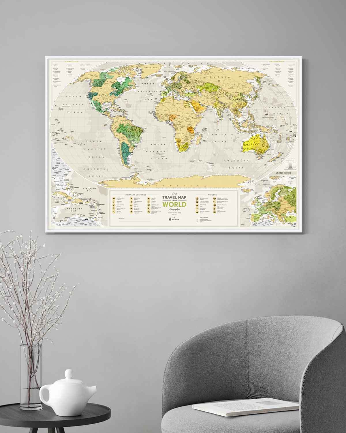 Scratch-off maps Travel Map Geography World image