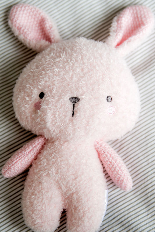 Bubble: Knitted Plush Cuddly Toy - Lily the Bunny