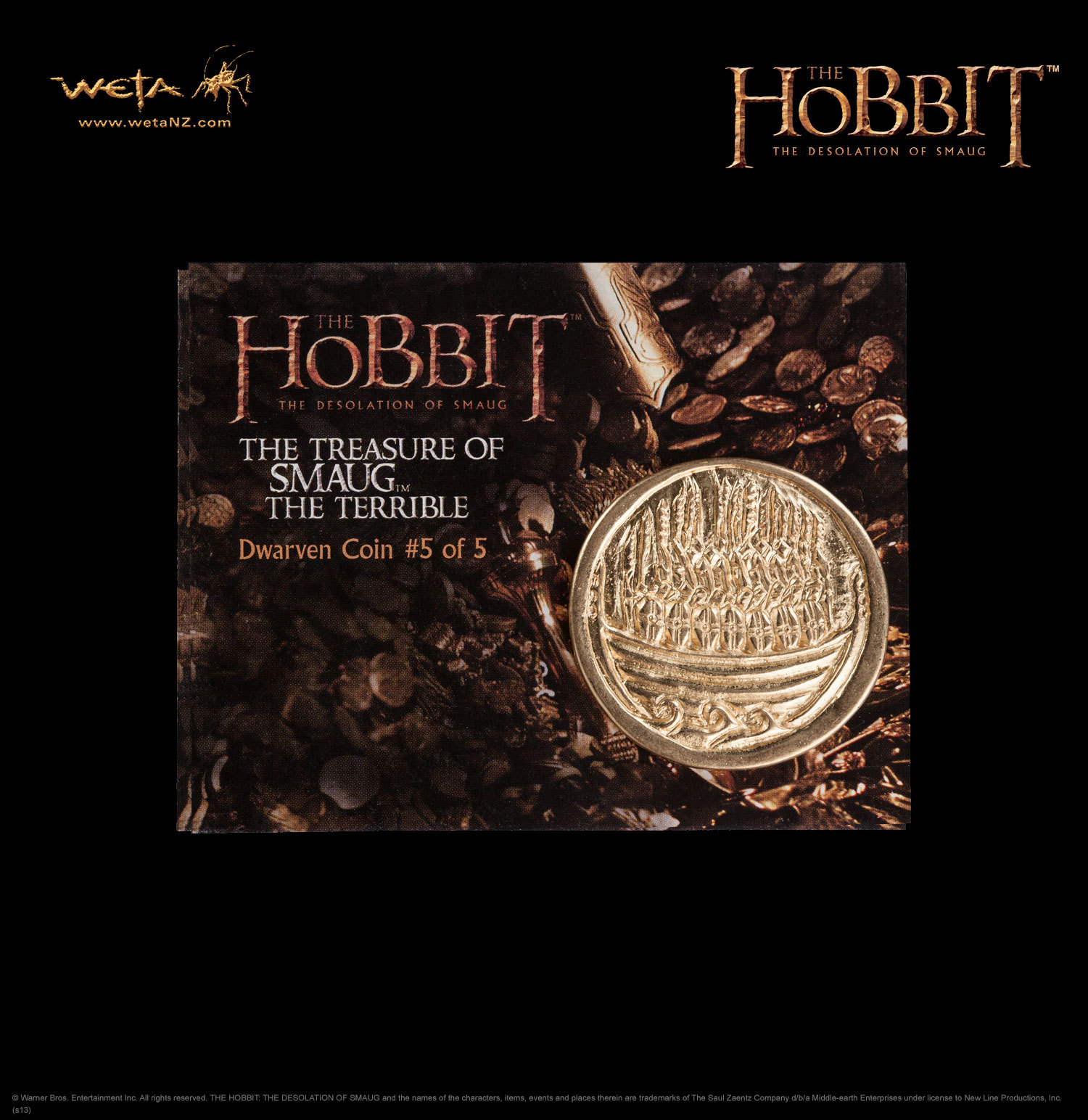The Hobbit: Desolation of Smaug Treasure Coin #5 - by Weta image