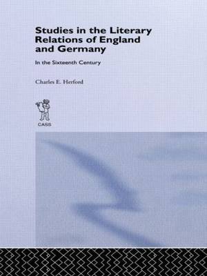 Studies in the Literary Relations of England and Germany in the Sixteenth Century by Charles H Herford image