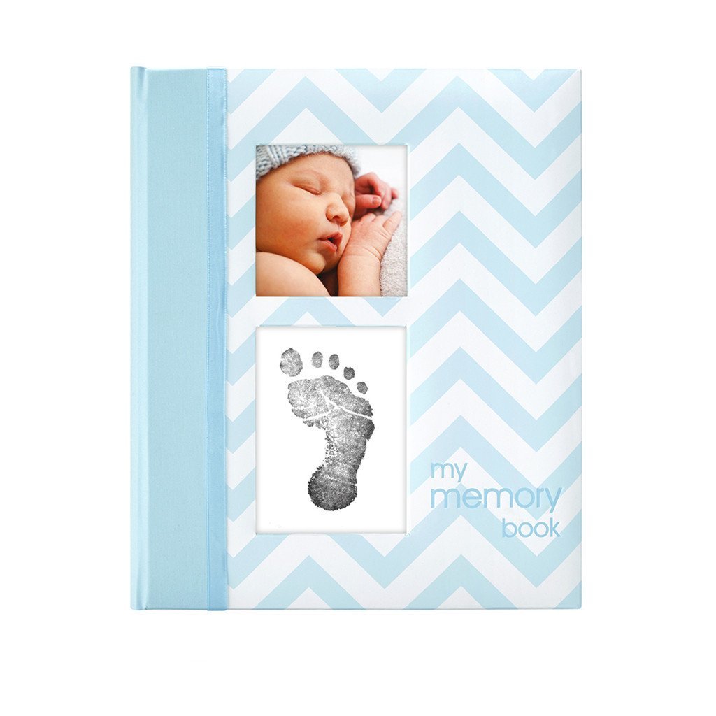 Pearhead Chevron Baby Book (Blue) image