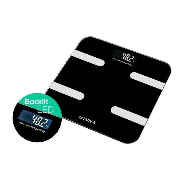 mbeat "actiVIVA" Bluetooth BMI and Body Fat Smart Scale with Smartphone APP image