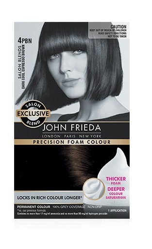 John Frieda Precision Foam Colour - 4PBN (Dark Espresso Brown)