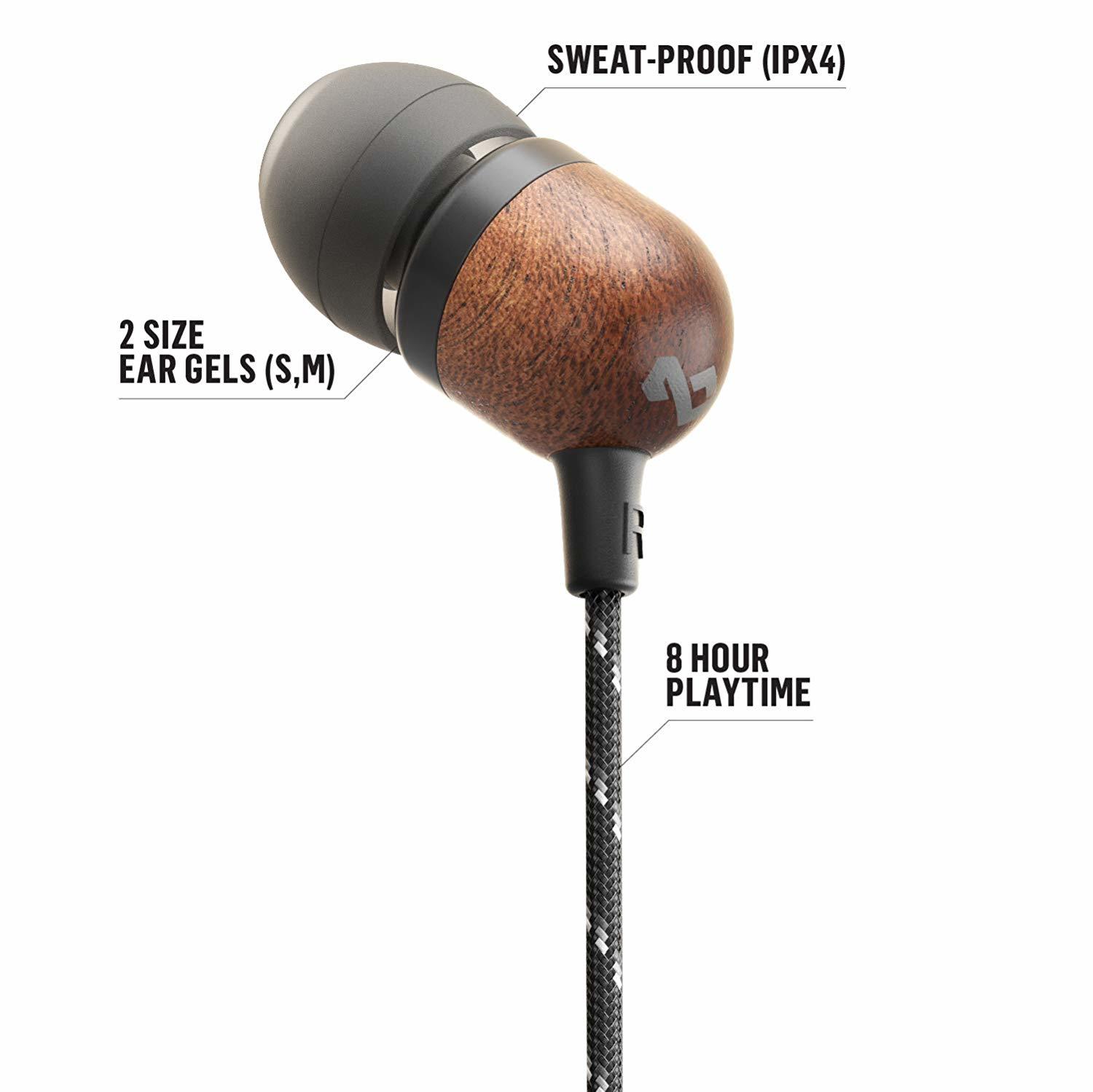 Marley: Smile Jamaica Wireless In-Ear Headphones - Signature Black image