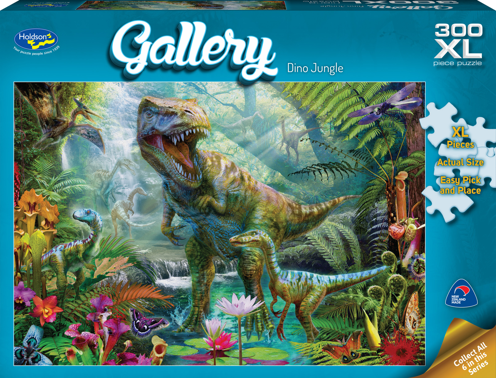 Holdson XL: 300 Piece Puzzle - Dino Jungle image